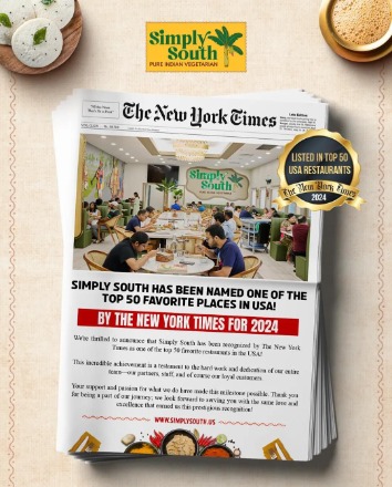 Simply South Restaurant Featured In The New York Times Article